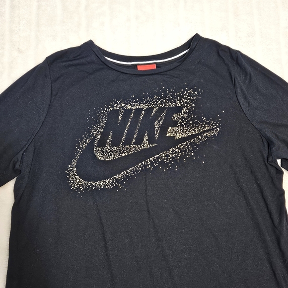 BOGO Free🦋 Nike Gold Glitter Logo T-Shirt - Picture 2 of 13